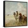 The Bison Hunters-Nathaniel Hughes John Baird-Framed Stretched Canvas