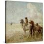 The Bison Hunters-Nathaniel Hughes John Baird-Stretched Canvas
