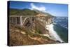 The Bixby Bridge Along Highway 1 on California's Coastline-Andrew Shoemaker-Stretched Canvas