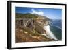 The Bixby Bridge Along Highway 1 on California's Coastline-Andrew Shoemaker-Framed Photographic Print