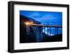 The Bixby Creek Bridge at Night, in Big Sur, California.-Jon Bilous-Framed Photographic Print