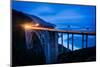 The Bixby Creek Bridge at Night, in Big Sur, California.-Jon Bilous-Mounted Photographic Print