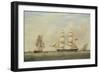 The Black Ball Line Brig, 'Wupper' Off Spurn Head, 1849-John Ward-Framed Giclee Print