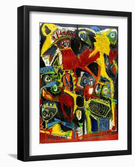 The Black Bird-Martin Kalhoej-Framed Art Print