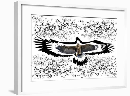 The Black Birds 1-Ata Alishahi-Framed Giclee Print