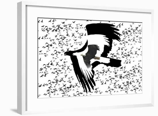 The Black Birds 2-Ata Alishahi-Framed Giclee Print