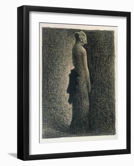 The Black Bow, 1882-3-Georges Seurat-Framed Giclee Print