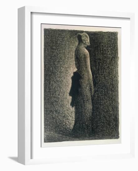 The Black Bow, 1882-3-Georges Seurat-Framed Giclee Print