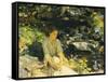 The Black Brook-John Singer Sargent-Framed Stretched Canvas