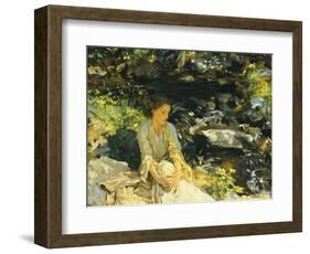 The Black Brook-John Singer Sargent-Framed Giclee Print