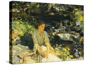 The Black Brook-John Singer Sargent-Stretched Canvas