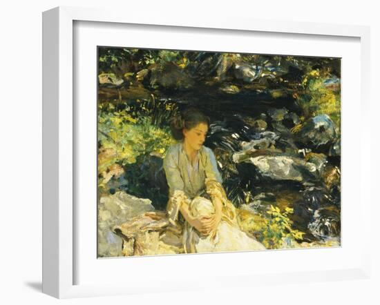 The Black Brook-John Singer Sargent-Framed Giclee Print