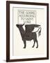 The Black Calf of St. Luke, 1931-Eric Gill-Framed Giclee Print