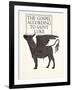 The Black Calf of St. Luke, 1931-Eric Gill-Framed Giclee Print