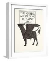 The Black Calf of St. Luke, 1931-Eric Gill-Framed Giclee Print