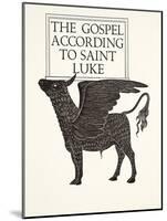 The Black Calf of St. Luke, 1931-Eric Gill-Mounted Giclee Print