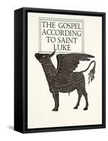 The Black Calf of St. Luke, 1931-Eric Gill-Framed Stretched Canvas