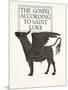 The Black Calf of St. Luke, 1931-Eric Gill-Mounted Giclee Print