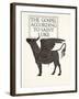 The Black Calf of St. Luke, 1931-Eric Gill-Framed Giclee Print