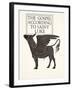 The Black Calf of St. Luke, 1931-Eric Gill-Framed Giclee Print