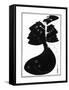 The Black Cape-Aubrey Beardsley-Framed Stretched Canvas