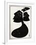 ' The Black Cape-Aubrey Beardsley-Framed Giclee Print