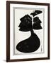 ' The Black Cape-Aubrey Beardsley-Framed Giclee Print