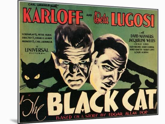 The Black Cat, 1934-null-Mounted Art Print