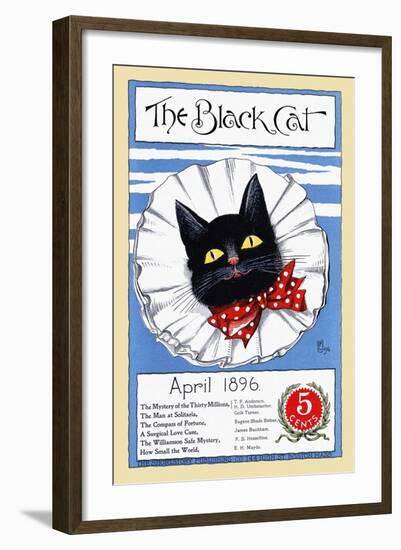 The Black Cat, April 1896-null-Framed Art Print