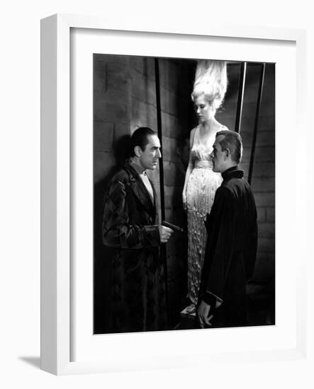 The Black Cat, Bela Lugosi, Boris Karloff, 1934, Suspended Animation-null-Framed Photo