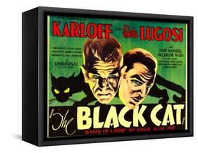 The Black Cat, Boris Karloff, Bela Lugosi, 1934-null-Framed Stretched Canvas