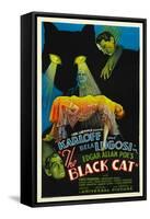 The Black Cat, Boris Karloff, Harry Cording, Jacqueline Wells, Bela Lugosi, 1934-null-Framed Stretched Canvas