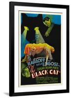 The Black Cat, Boris Karloff, Harry Cording, Jacqueline Wells, Bela Lugosi, 1934-null-Framed Art Print