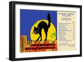 The Black Cat Café-Curt Teich & Company-Framed Art Print