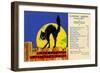 The Black Cat Café-Curt Teich & Company-Framed Premium Giclee Print
