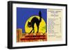 The Black Cat Café-Curt Teich & Company-Framed Premium Giclee Print