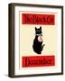 The Black Cat December-null-Framed Art Print