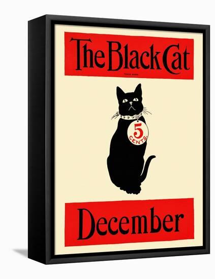 The Black Cat December-null-Framed Stretched Canvas