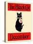 The Black Cat December-null-Stretched Canvas