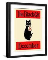 The Black Cat December-null-Framed Art Print