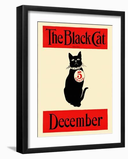 The Black Cat December-null-Framed Art Print