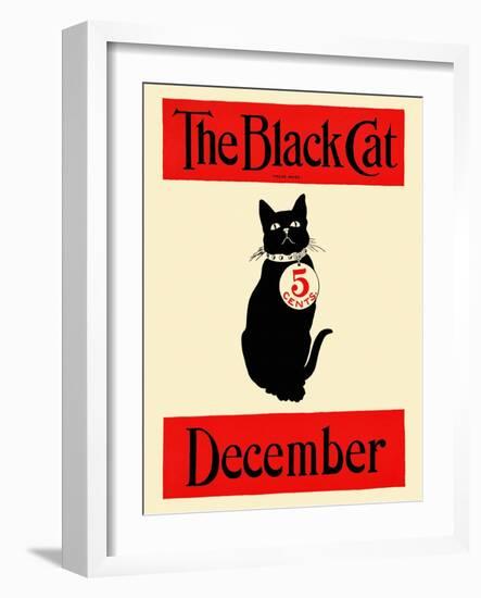 The Black Cat December-null-Framed Art Print
