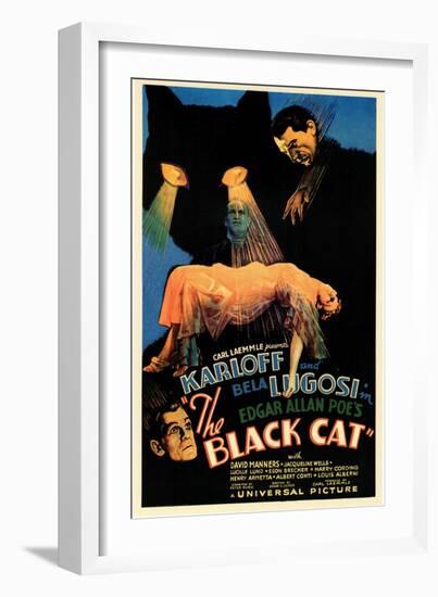 The Black Cat-null-Framed Art Print