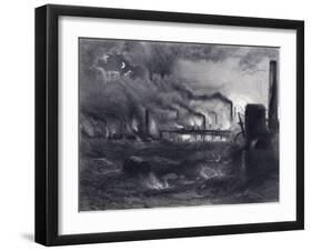 The Black Country Near Bilston, Staffordshire, 1869-G Greatbach-Framed Giclee Print