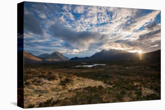 The Black Cuillin at Sligachan, Isle of Skye Scotland UK-Tracey Whitefoot-Stretched Canvas