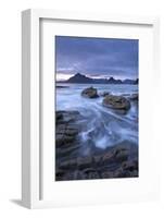 The Black Cuillin Mountains from the Rocky Shores of Elgol, Isle of Skye, Scotland-Adam Burton-Framed Photographic Print