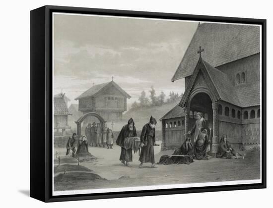 The Black Death Kills of Two Thirds of the Norwegian Population-P.n. Arbo-Framed Stretched Canvas