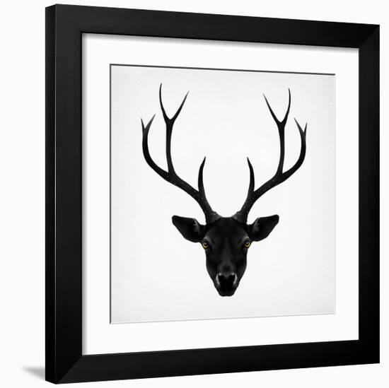 The Black Deer-Ruben Ireland-Framed Art Print