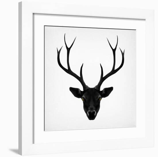 The Black Deer-Ruben Ireland-Framed Art Print