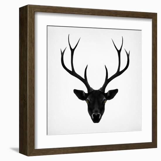 The Black Deer-Ruben Ireland-Framed Art Print